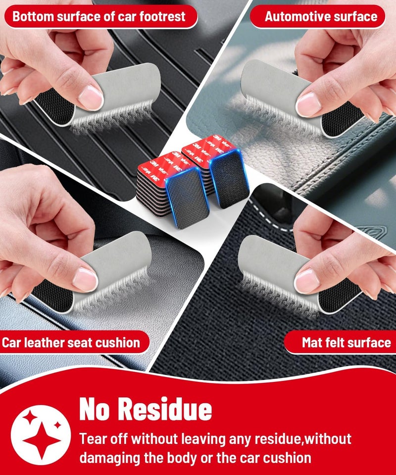 PHIXBEAR Hook and Loop Strips with Super Adhesive Heavy Duty, Made of 3M, Heat Resistant Waterproof, Outdoor or Indoor Use, 16 Sets Black 1.57x1.97 Inch - Image 4